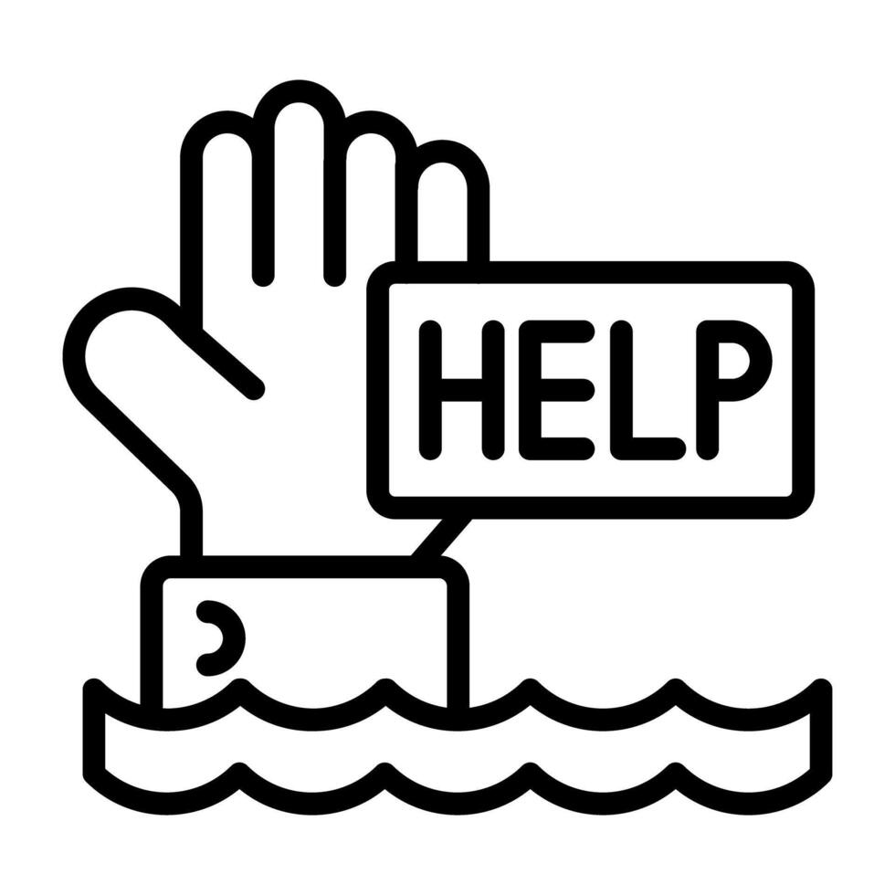 Perfect design icon of help vector