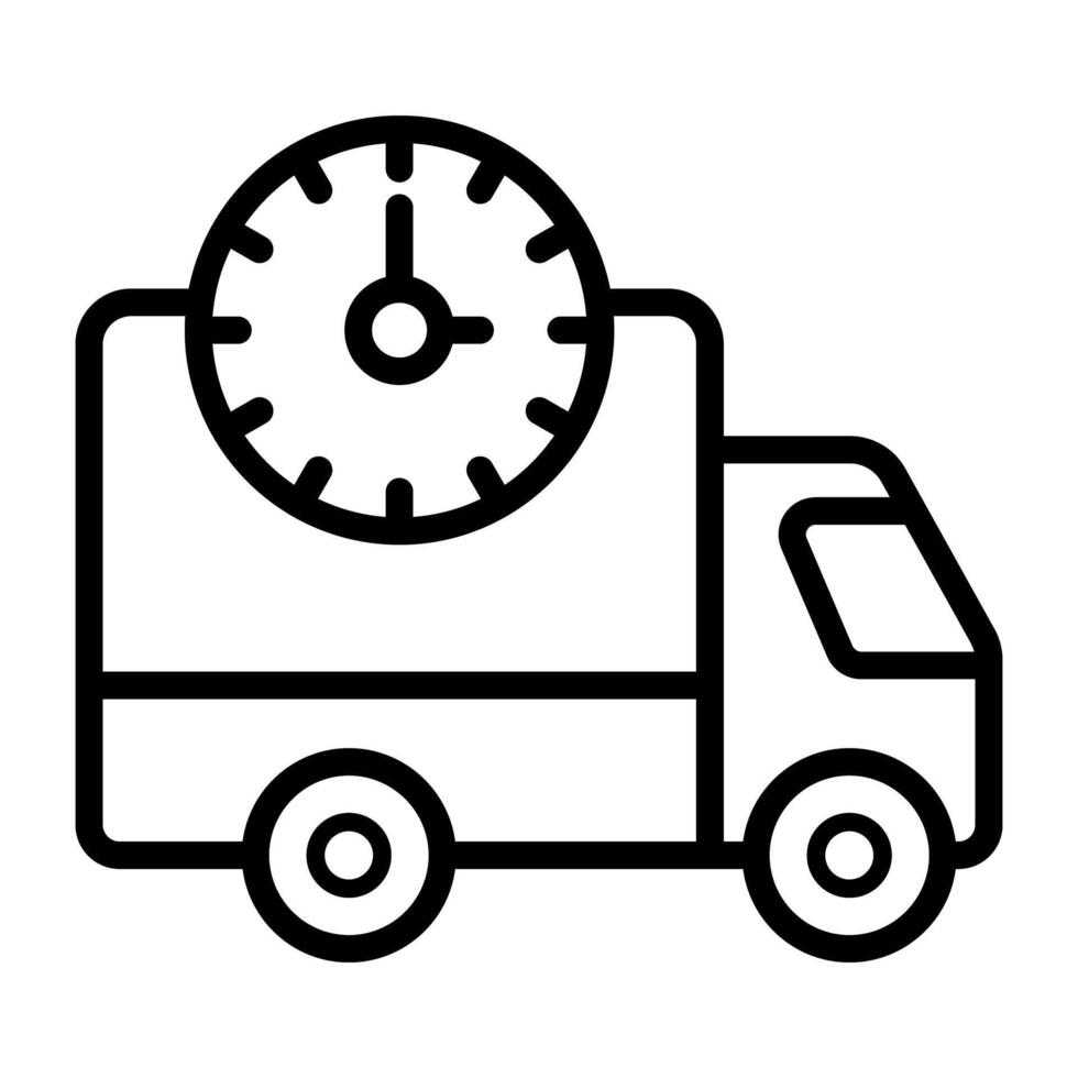 Perfect design icon of Delivery time vector