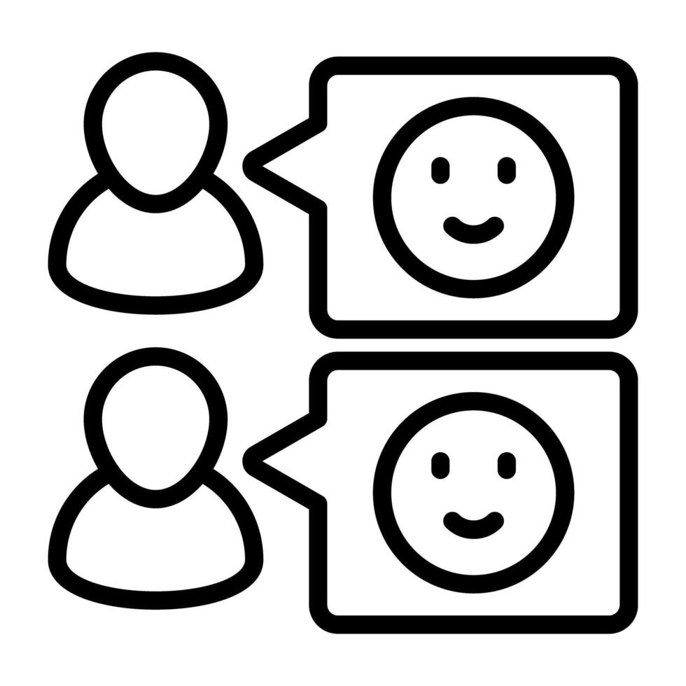 An icon design of customer feedback vector