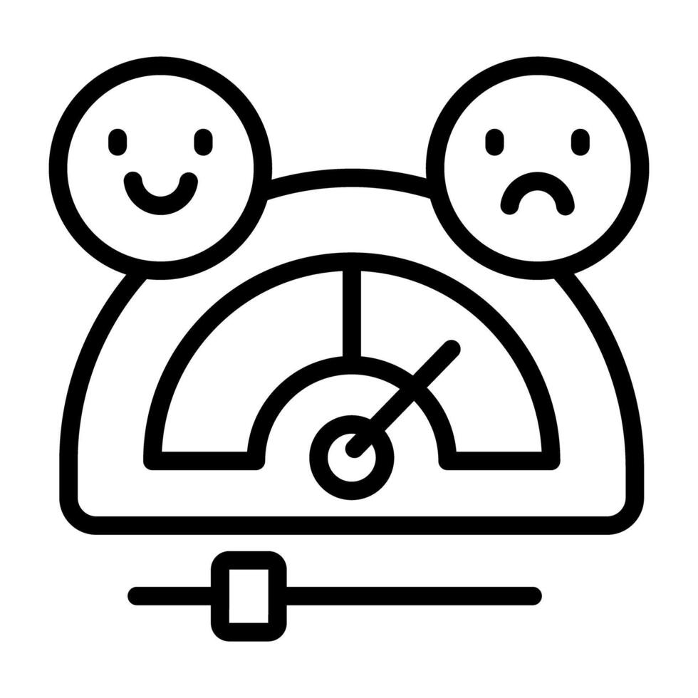 Premium design icon of feedback speedometer vector