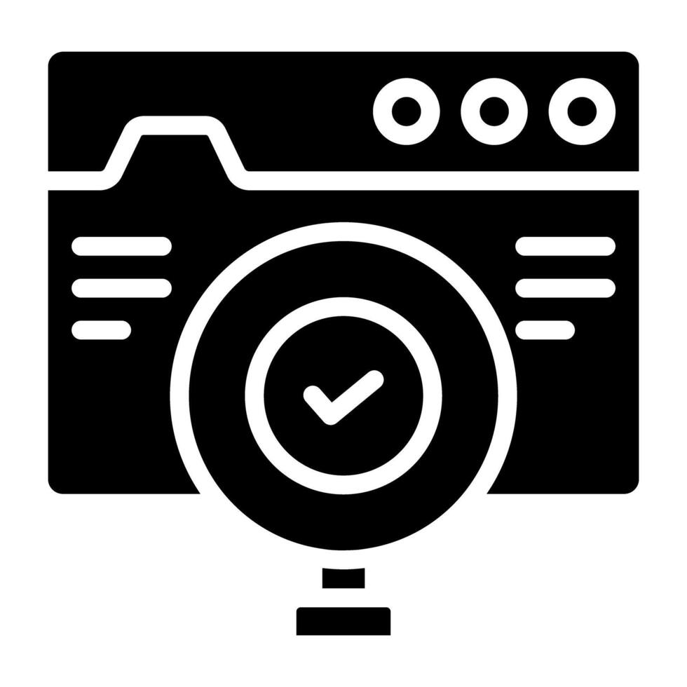 Modern design icon of search website vector