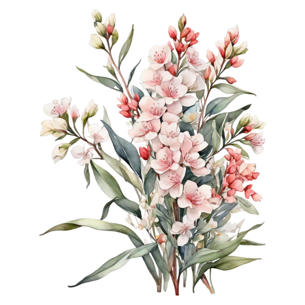 Watercolor Flower Bouquet, Watercolor Flower Arrangements Floral, Watercolor Flower Design png