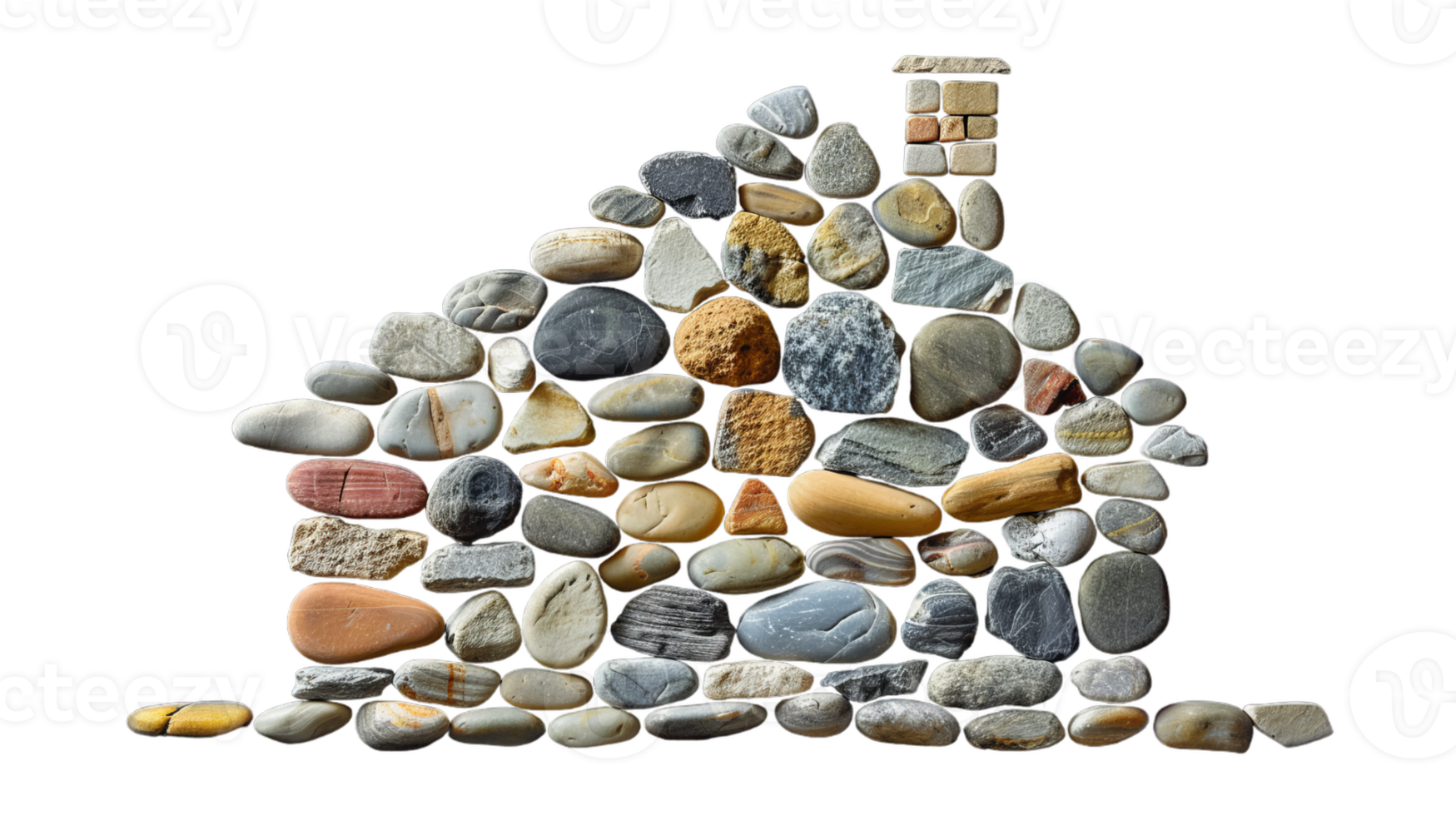 A pile of rocks on a transparent background png