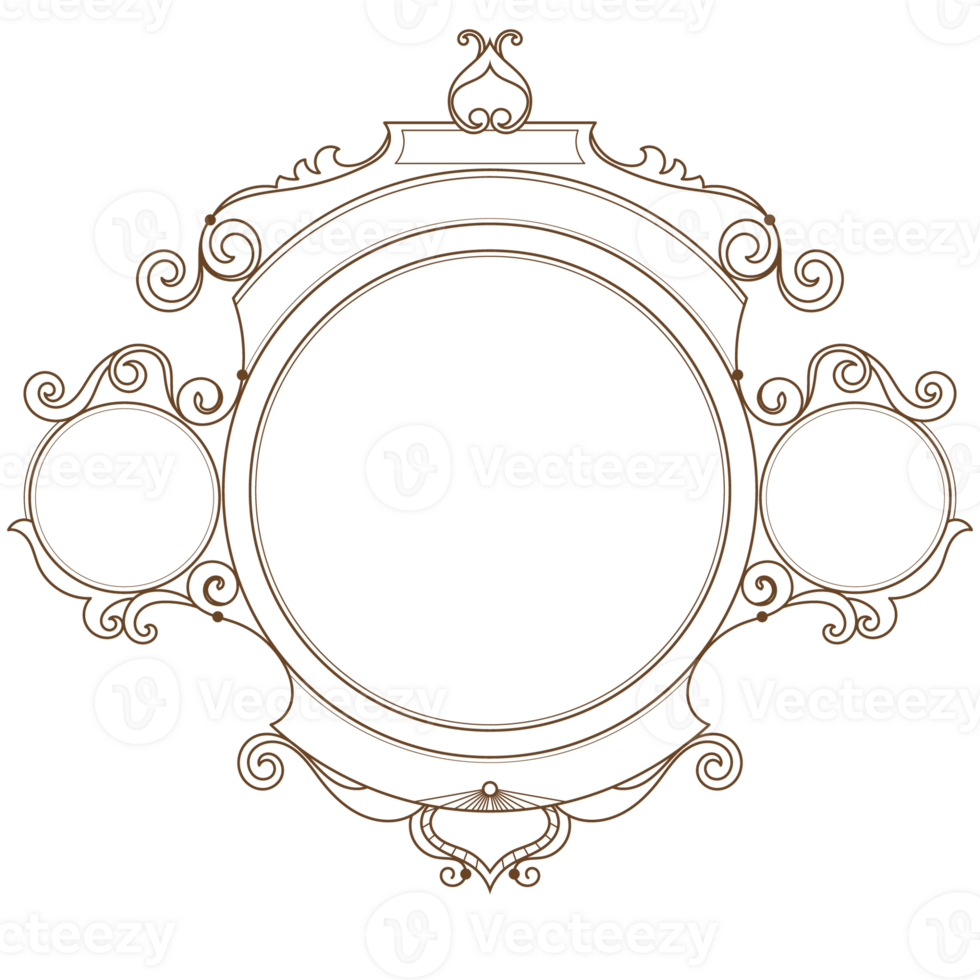 Vintage logo. Blank template. For decorating in a vintage style Graphic elements png