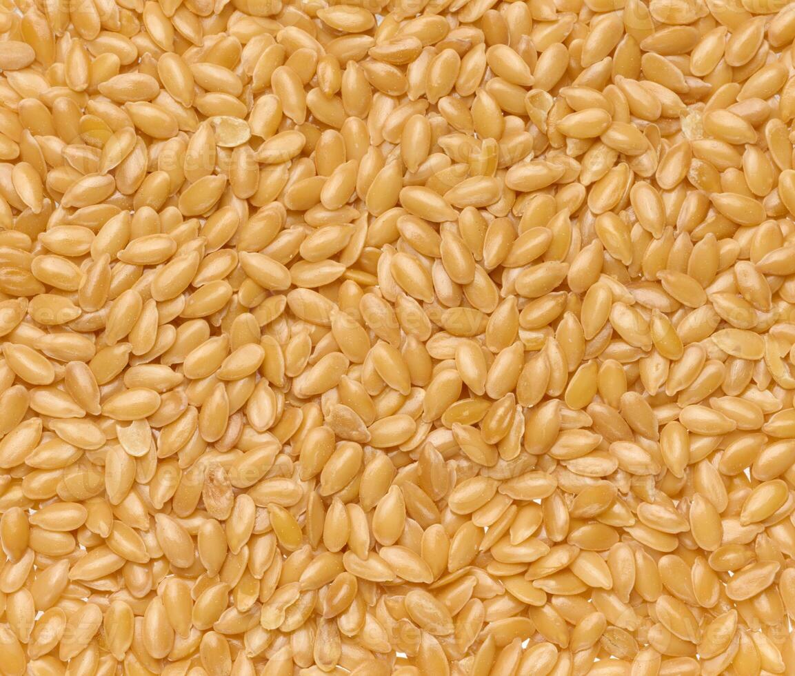 Texture of flax seeds, top view. photo