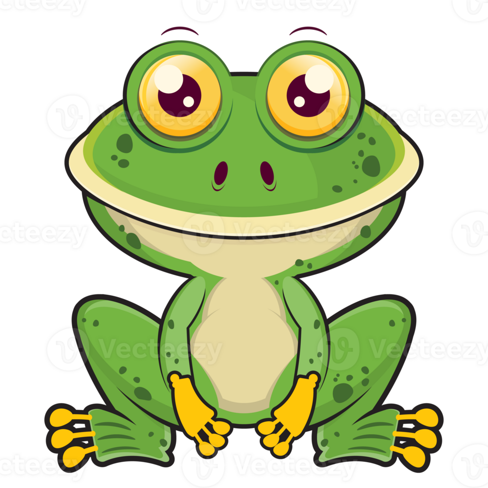 frog smile face cartoon cute png