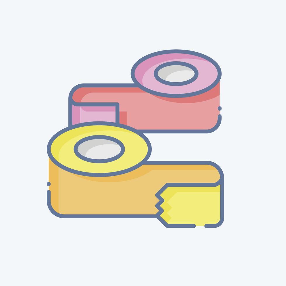 Icon Paper Glue. related to Sewing symbol. doodle style. simple design illustration vector