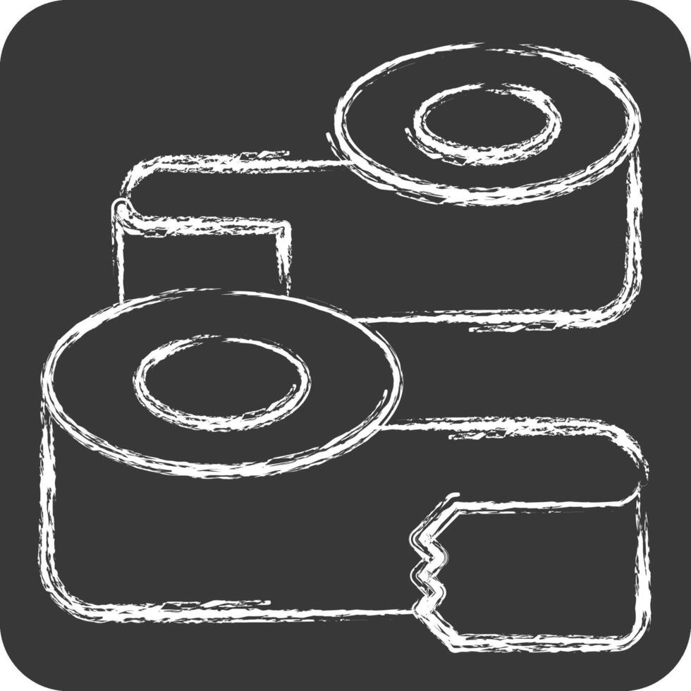 Icon Paper Glue. related to Sewing symbol. chalk Style. simple design illustration vector