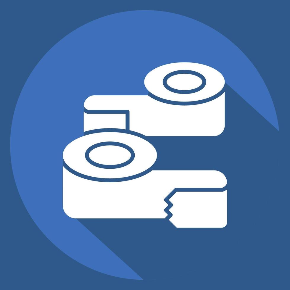Icon Paper Glue. related to Sewing symbol. long shadow style. simple design illustration vector
