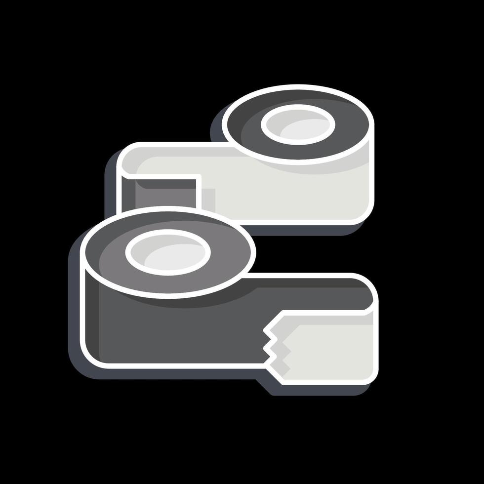 Icon Paper Glue. related to Sewing symbol. glossy style. simple design illustration vector