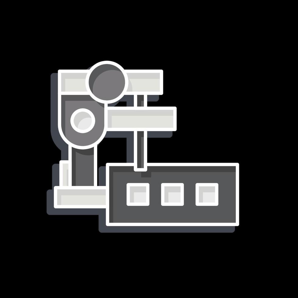 Icon Sewing Machines Foot. related to Sewing symbol. glossy style. simple design illustration vector