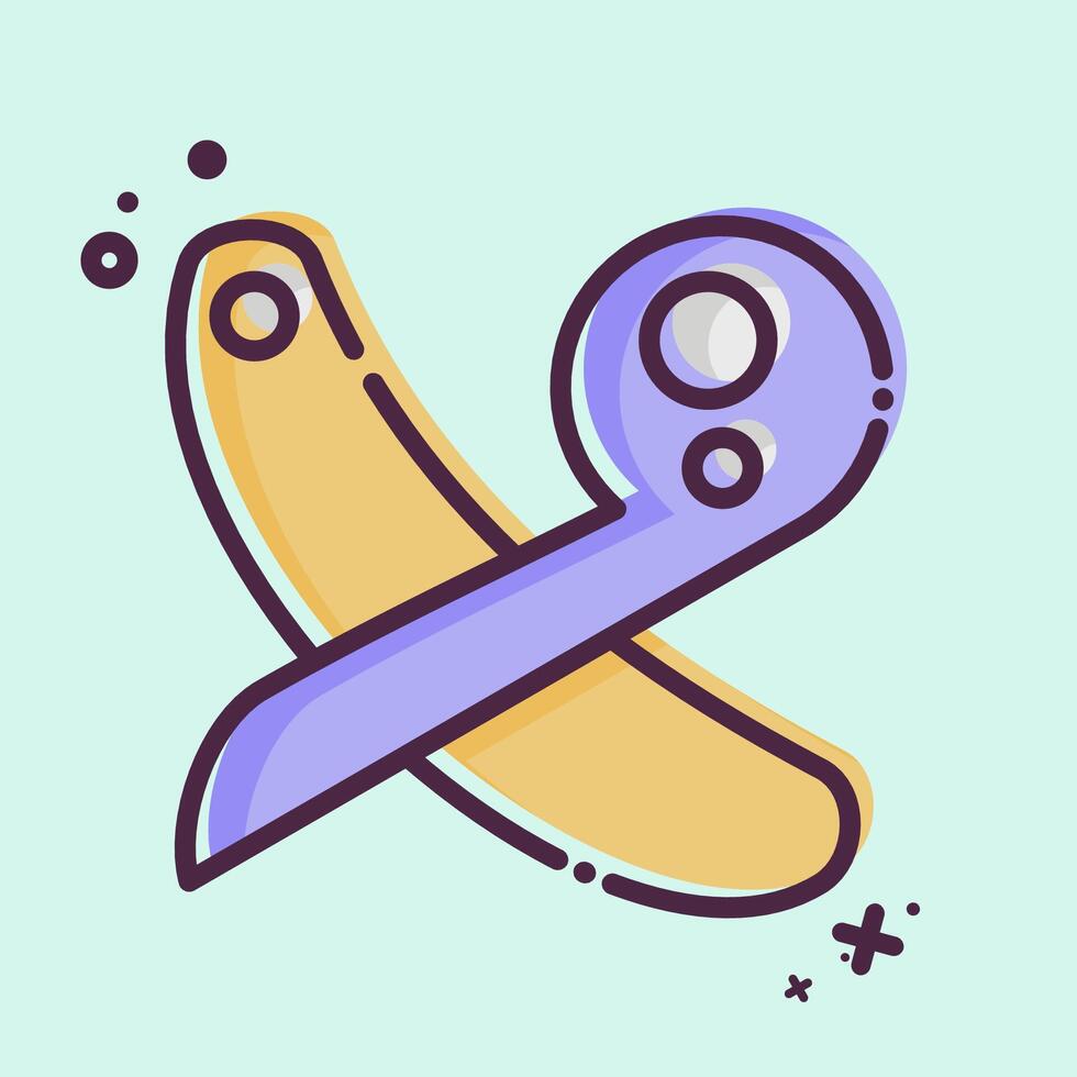 Icon Ruler. related to Sewing symbol. MBE style. simple design illustration vector