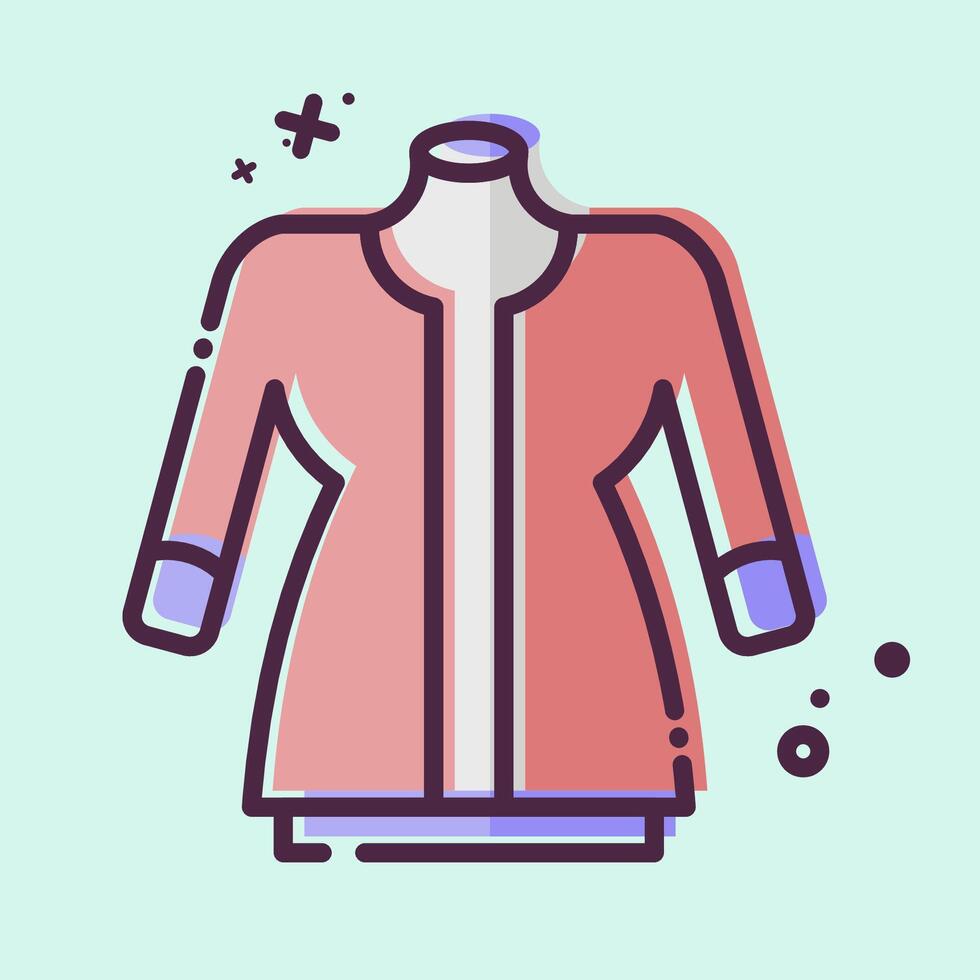 Icon Muslin. related to Sewing symbol. MBE style. simple design illustration vector