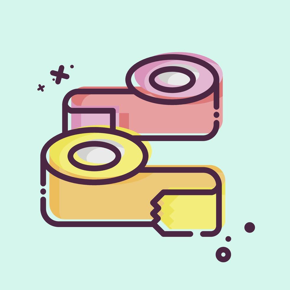 Icon Paper Glue. related to Sewing symbol. MBE style. simple design illustration vector