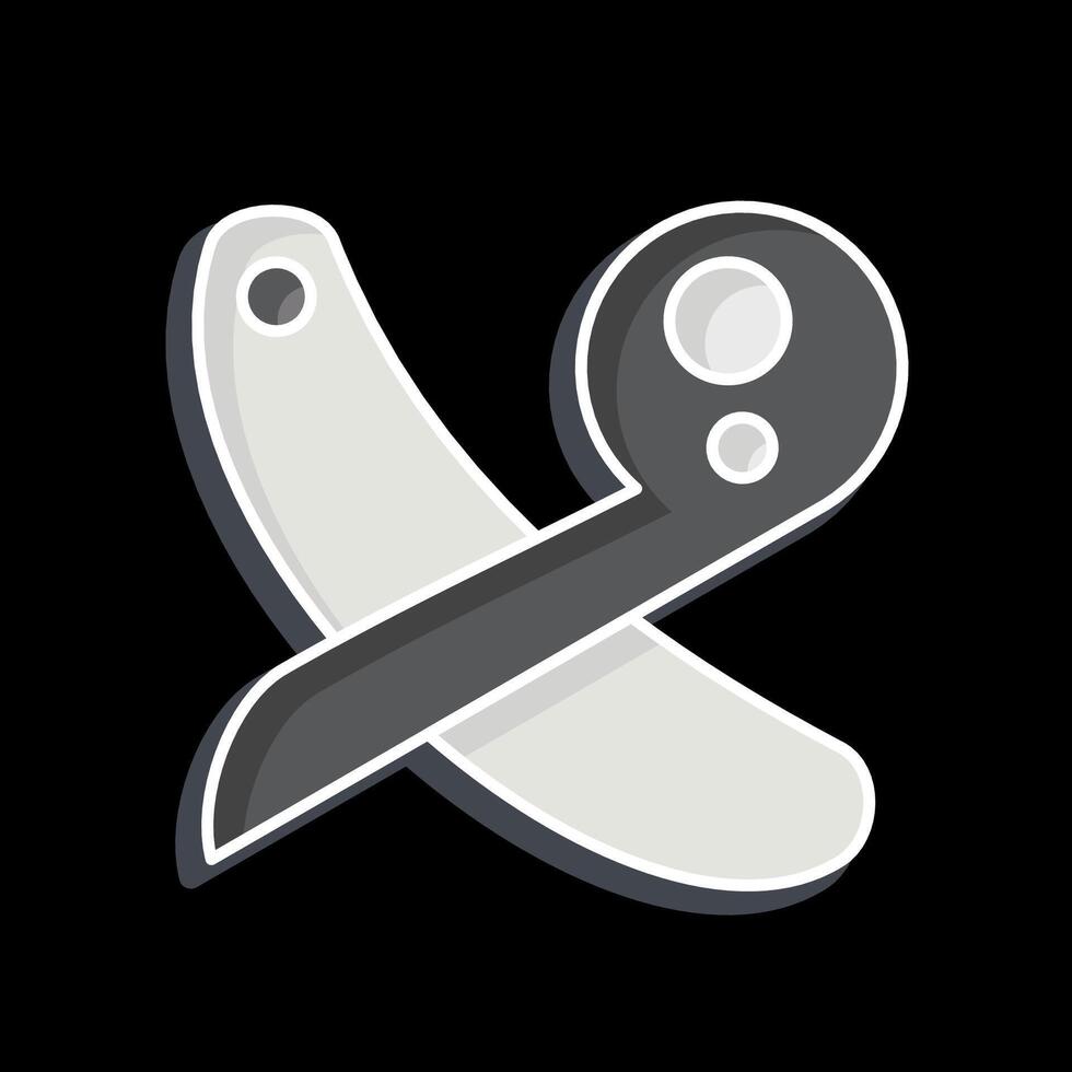 Icon Ruler. related to Sewing symbol. glossy style. simple design illustration vector