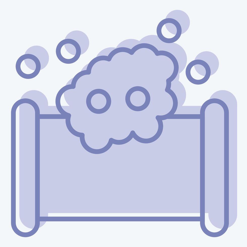 Icon Batting. related to Sewing symbol. two tone style. simple design illustration vector