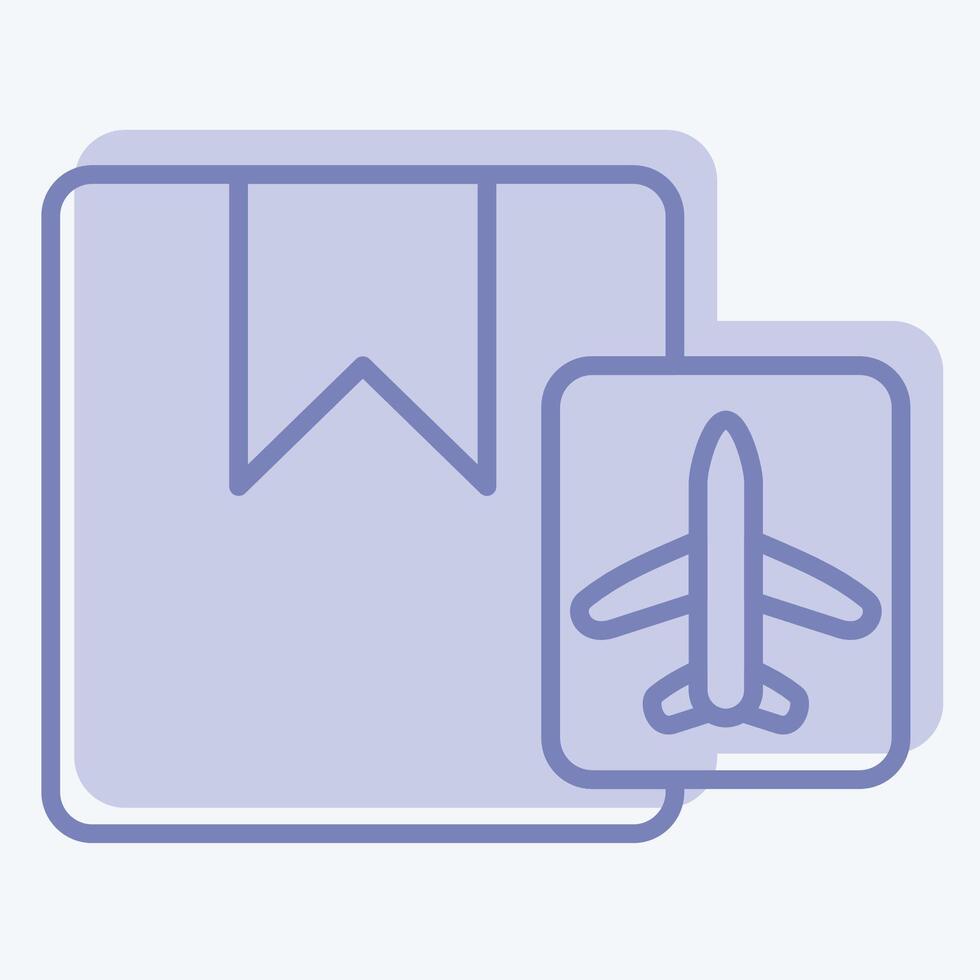 Icon Shipment. related to Airport symbol. two tone style. simple design illustration vector