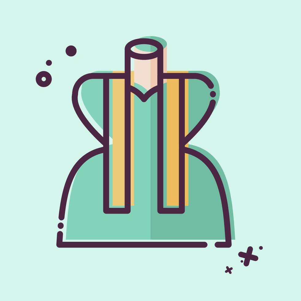 Icon Measuring. related to Sewing symbol. MBE style. simple design illustration vector