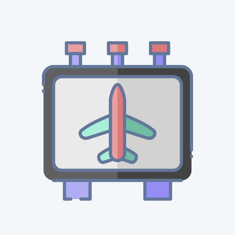 Icon Information. related to Airport symbol. doodle style. simple design illustration vector