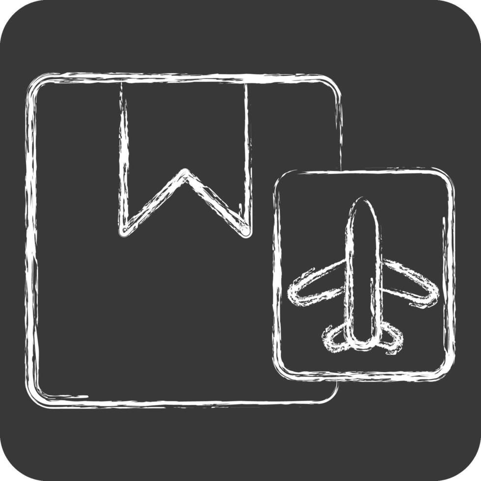 Icon Shipment. related to Airport symbol. chalk Style. simple design illustration vector