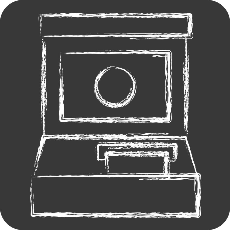 Icon Atm. related to Airport symbol. chalk Style. simple design illustration vector
