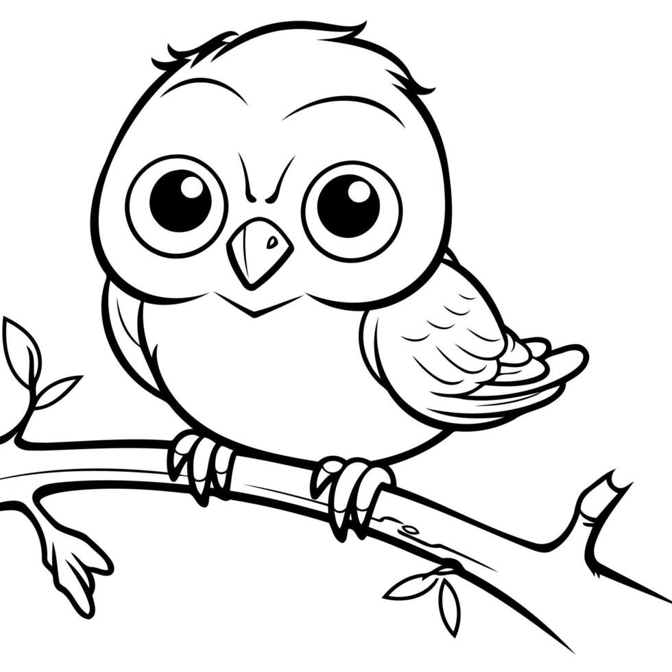 Get adorable and simple bird illustrations with clean line art in this outline icon collection. vector