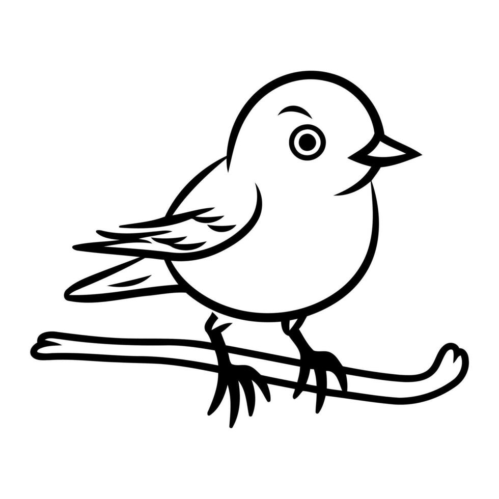 Get adorable and simple bird illustrations with clean line art in this outline icon collection. vector