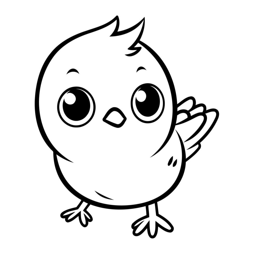 Get adorable and simple bird illustrations with clean line art in this outline icon collection. vector