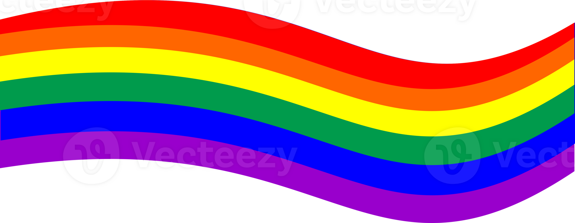 Rainbow line art png