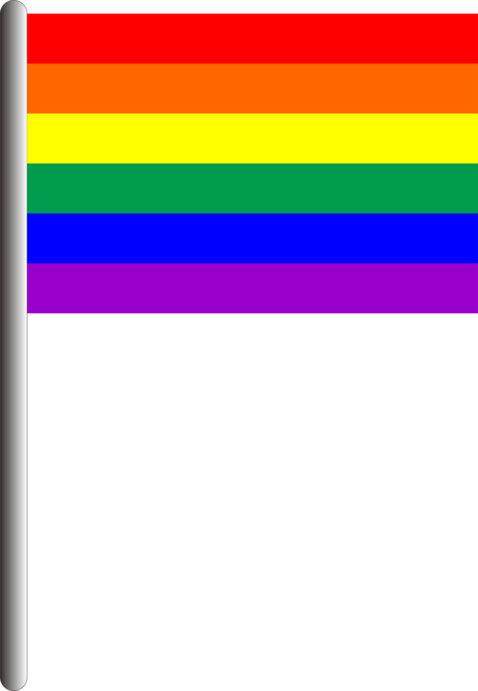 Rainbow flag pride month icon png