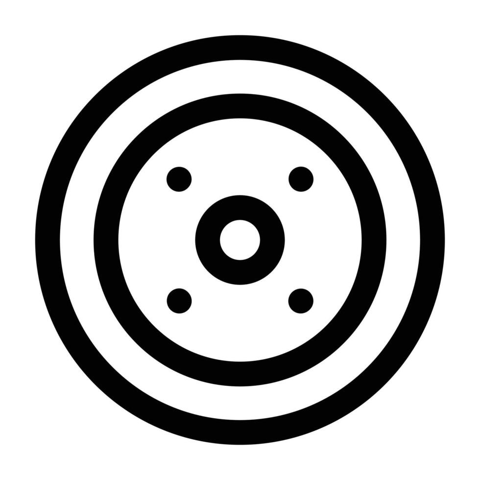 Simple Shield icon. The icon can be used for websites, print templates, presentation templates, illustrations, etc vector