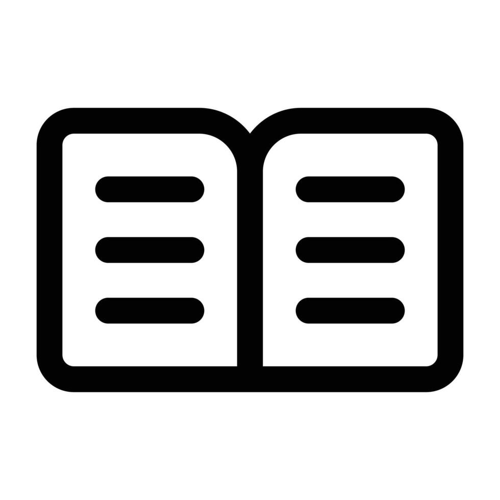 Simple History Book icon. The icon can be used for websites, print templates, presentation templates, illustrations, etc vector