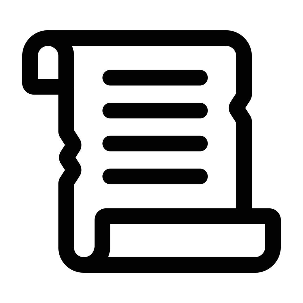 Simple Papyrus icon. The icon can be used for websites, print templates, presentation templates, illustrations, etc vector