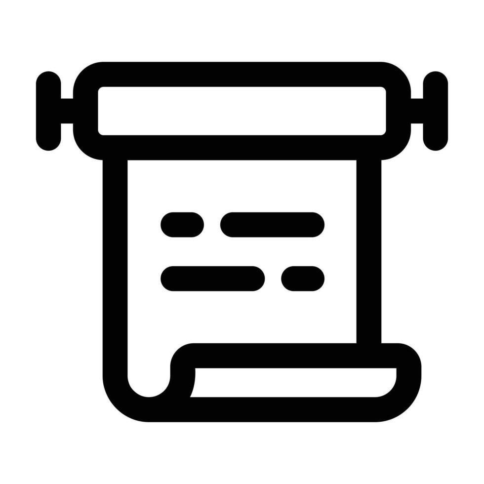 Simple Parchment icon. The icon can be used for websites, print templates, presentation templates, illustrations, etc vector