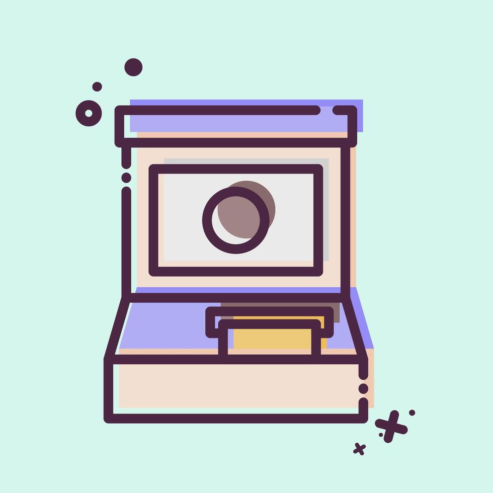 Icon Atm. related to Airport symbol. MBE style. simple design illustration vector