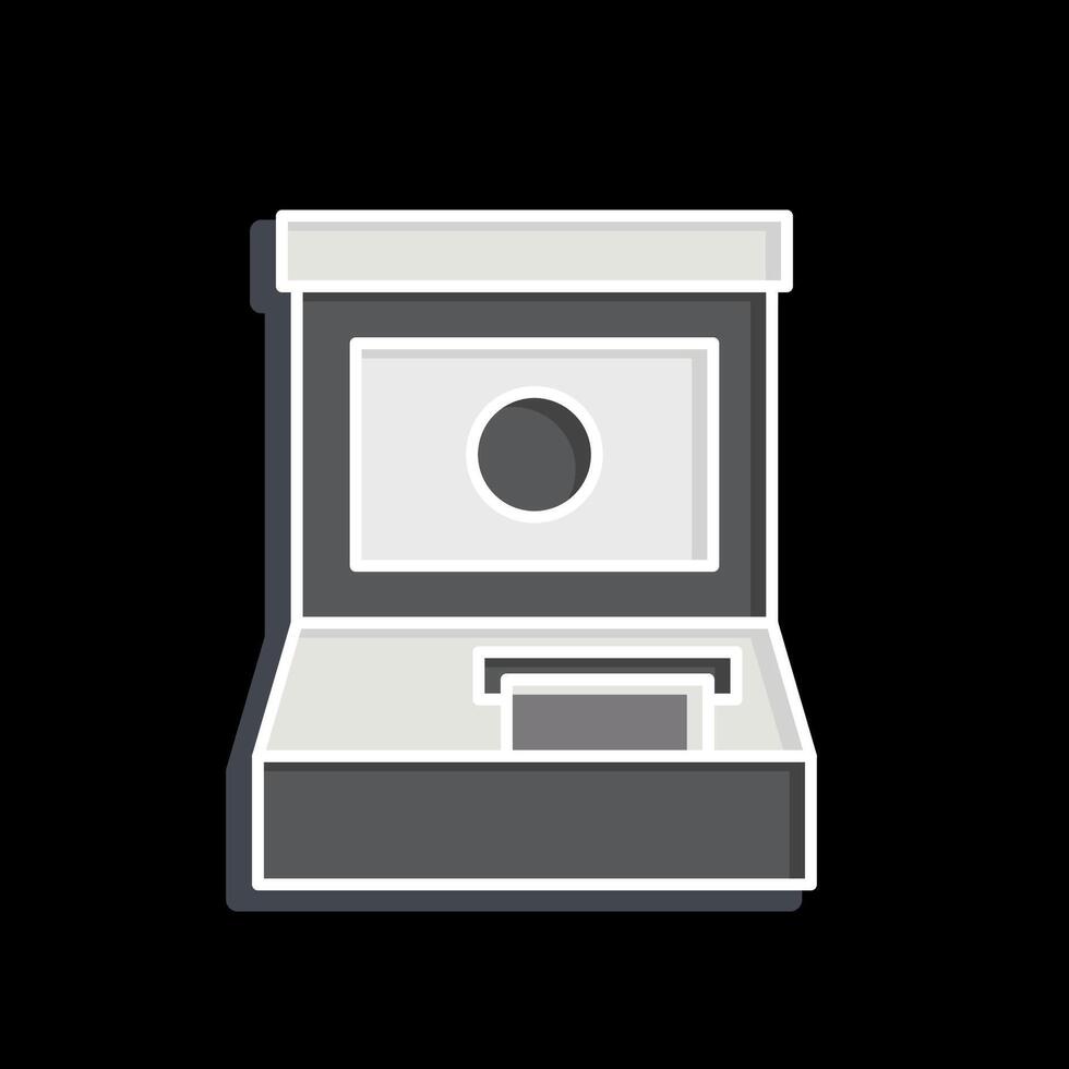 Icon Atm. related to Airport symbol. glossy style. simple design illustration vector