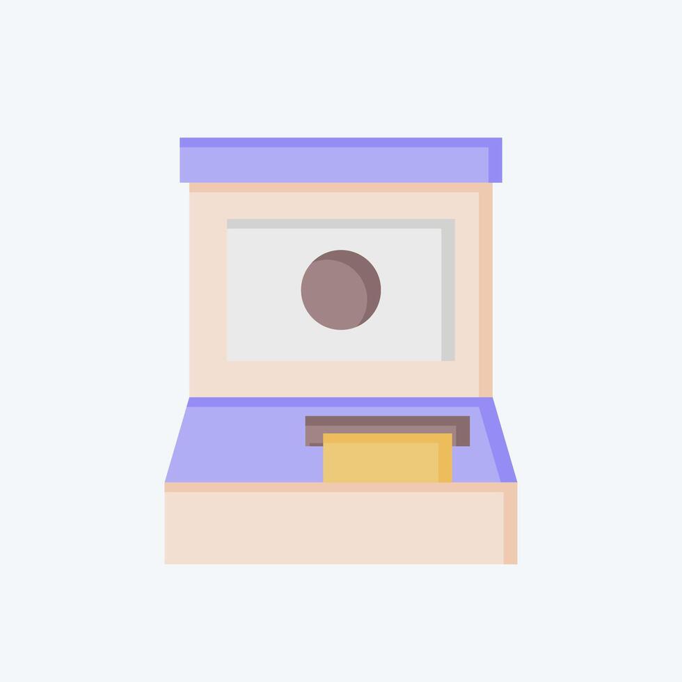 Icon Atm. related to Airport symbol. flat style. simple design illustration vector