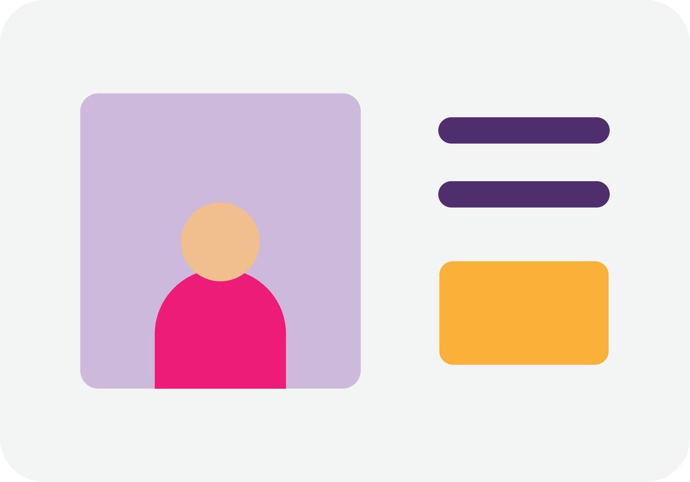 ID Card identity Employee vector