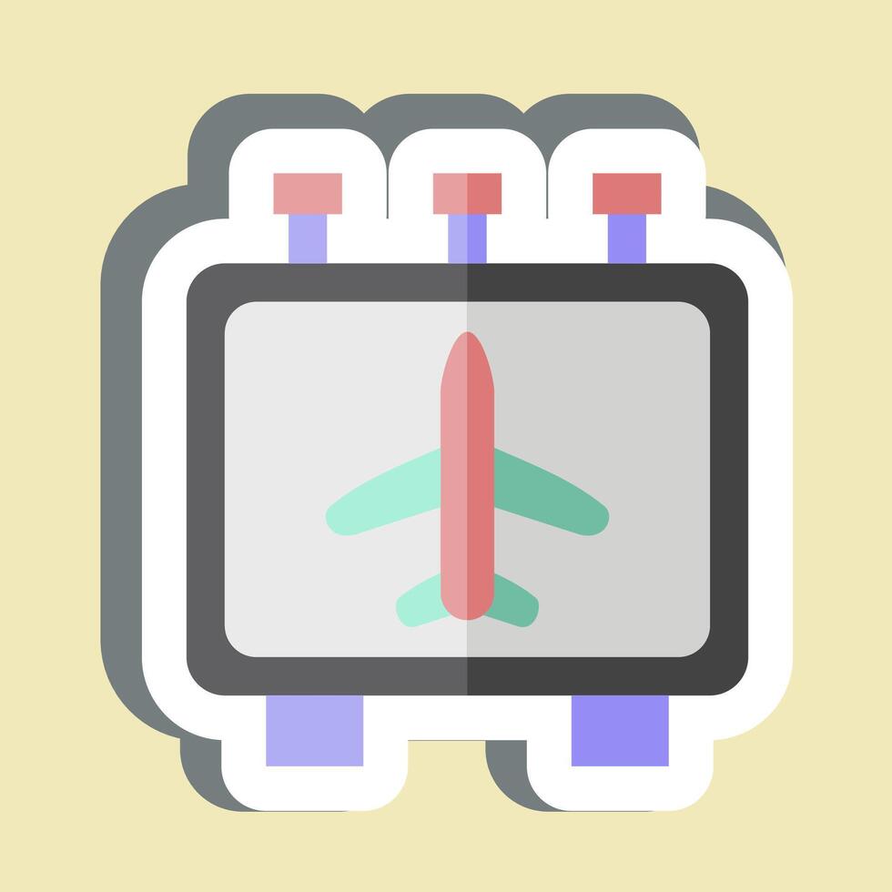 Sticker Information. related to Airport symbol. simple design illustration vector