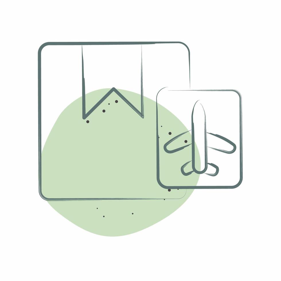 Icon Shipment. related to Airport symbol. Color Spot Style. simple design illustration vector