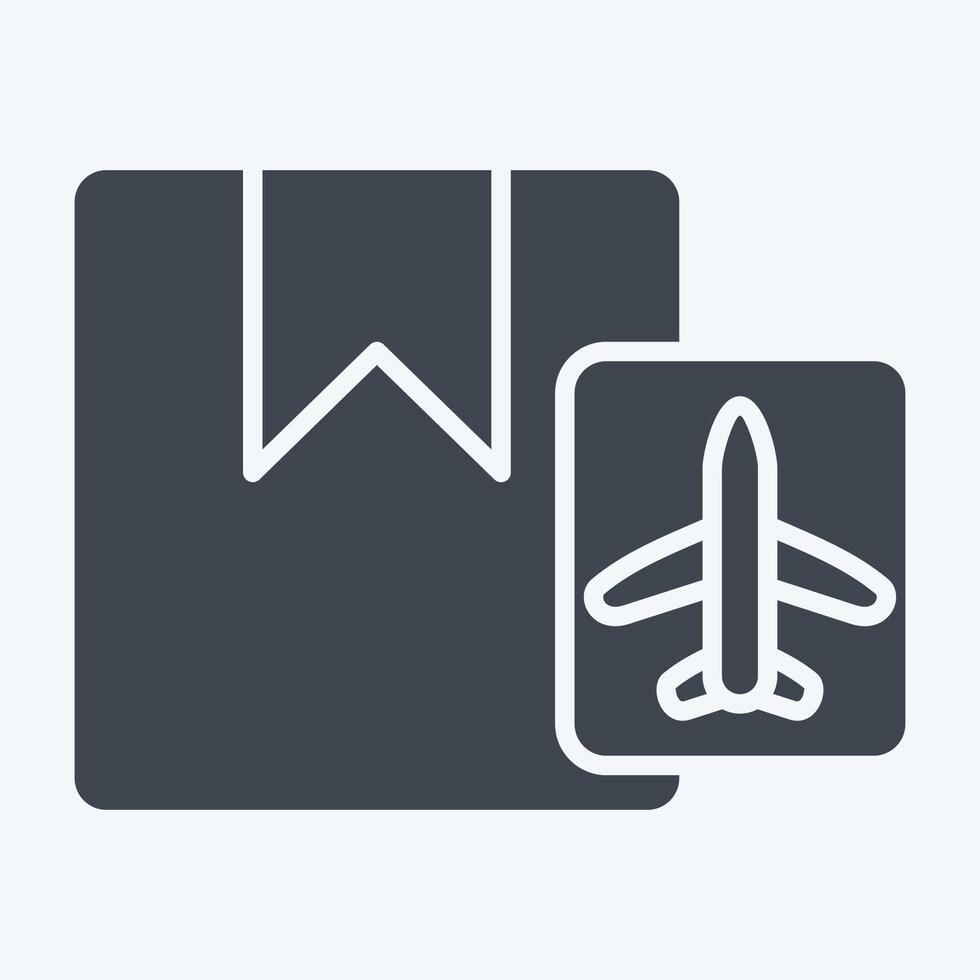 Icon Shipment. related to Airport symbol. glyph style. simple design illustration vector