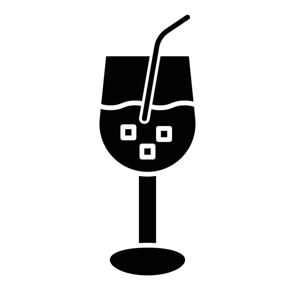 Drinks Glyph Icon Design vector