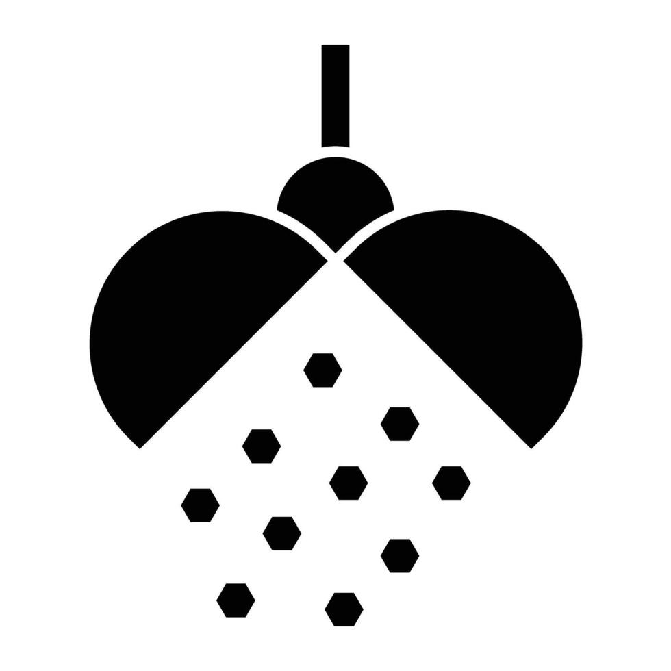Confetti Ball Glyph Icon Design vector