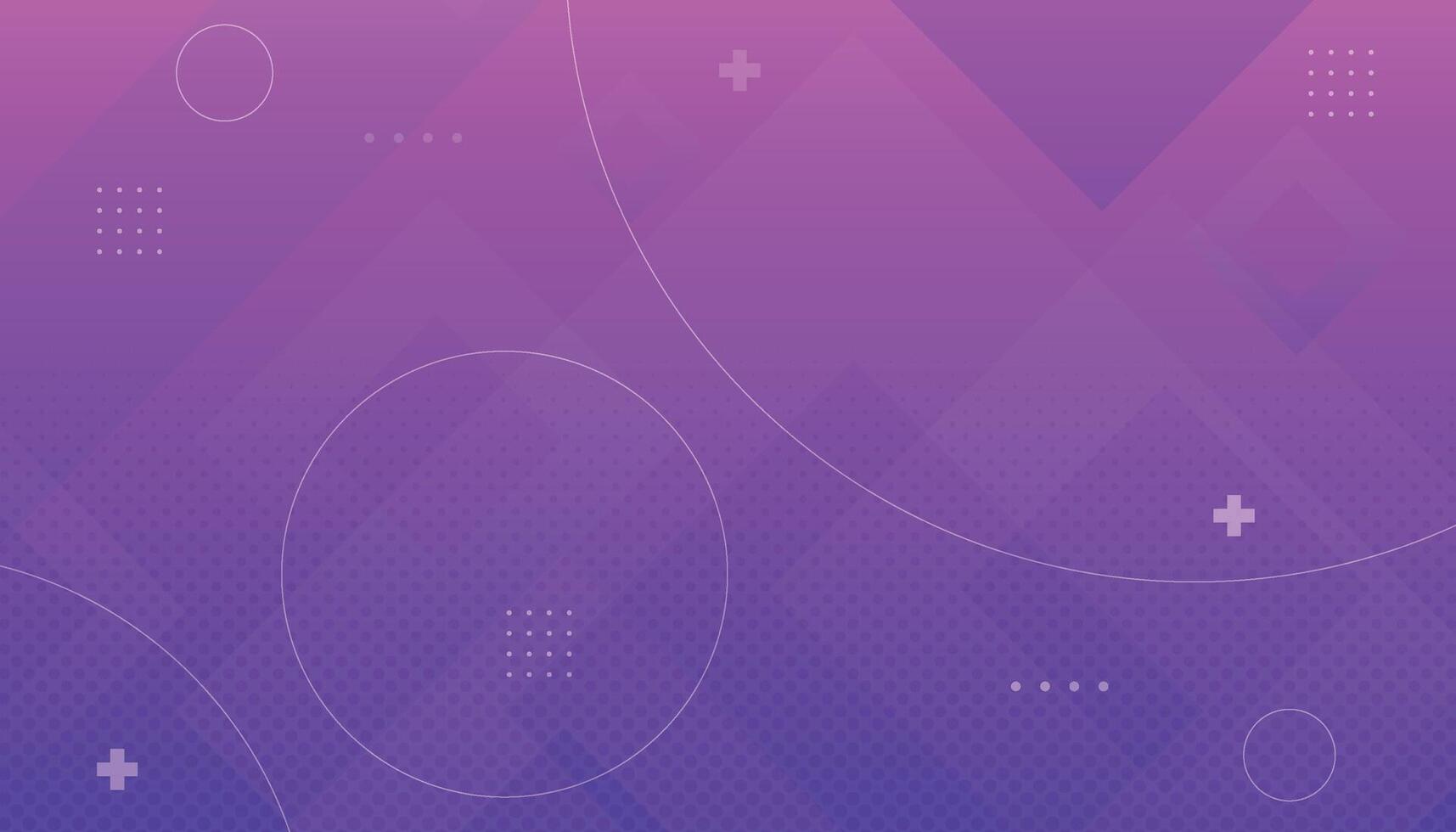 Gradient pink purple background with geometric shapes and halftones. Modern abstract background. vector