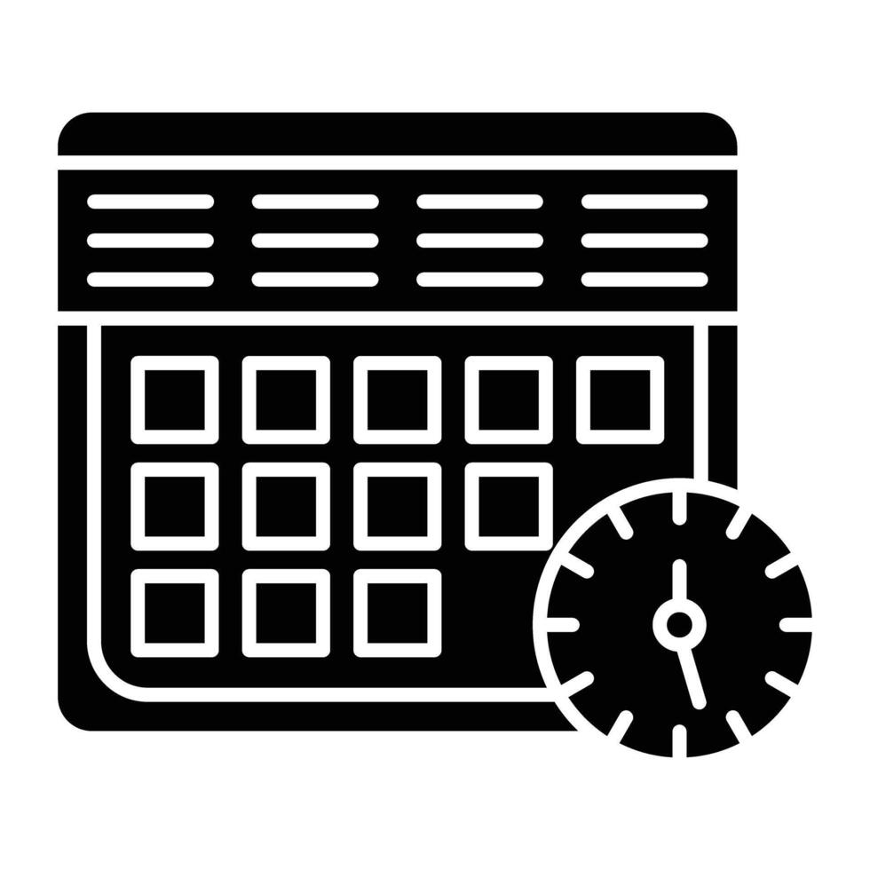 Schedule Icon Design For Personal And Commercial Use. vector