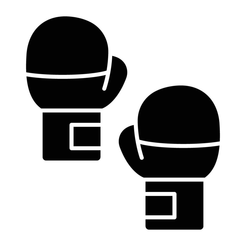 Boxing Gloves Icon Design For Personal And Commercial Use. vector