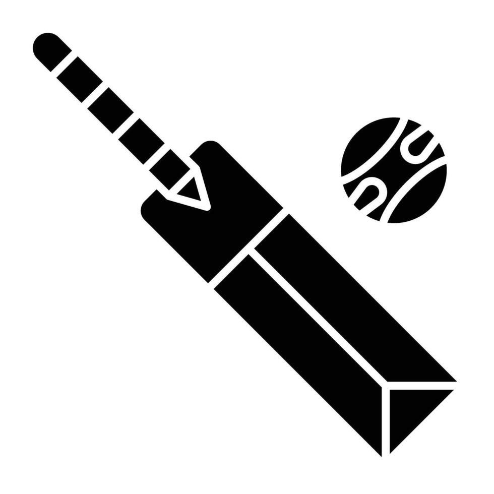 Cricket Icon Design For Personal And Commercial Use. vector
