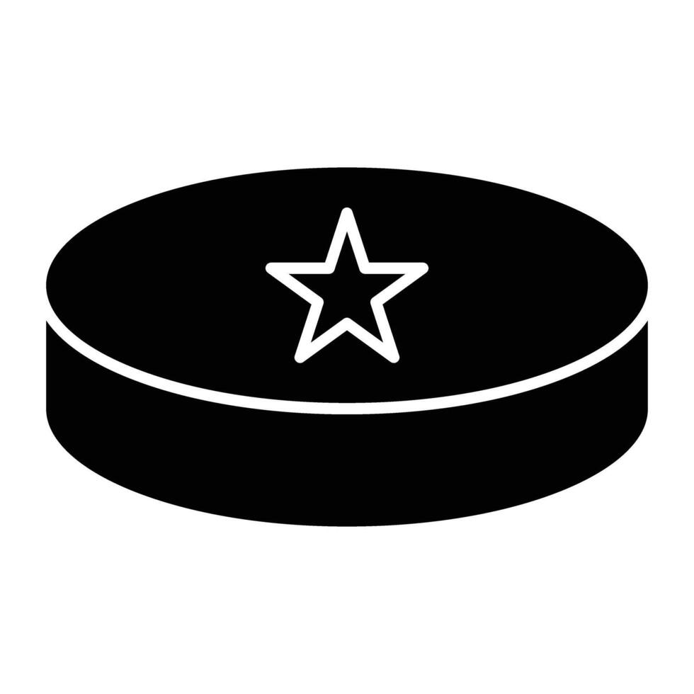 Hockey Puck Icon Design For Personal And Commercial Use. vector