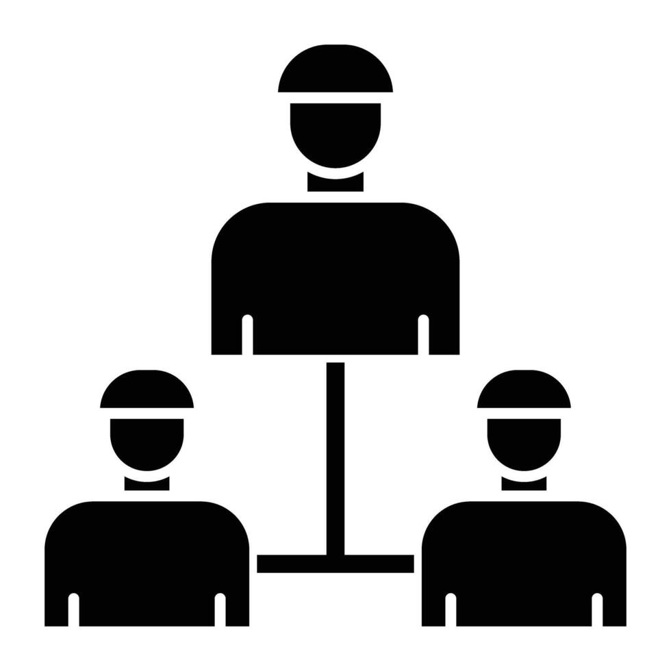Delegate Icon Design For Personal And Commercial Use. vector