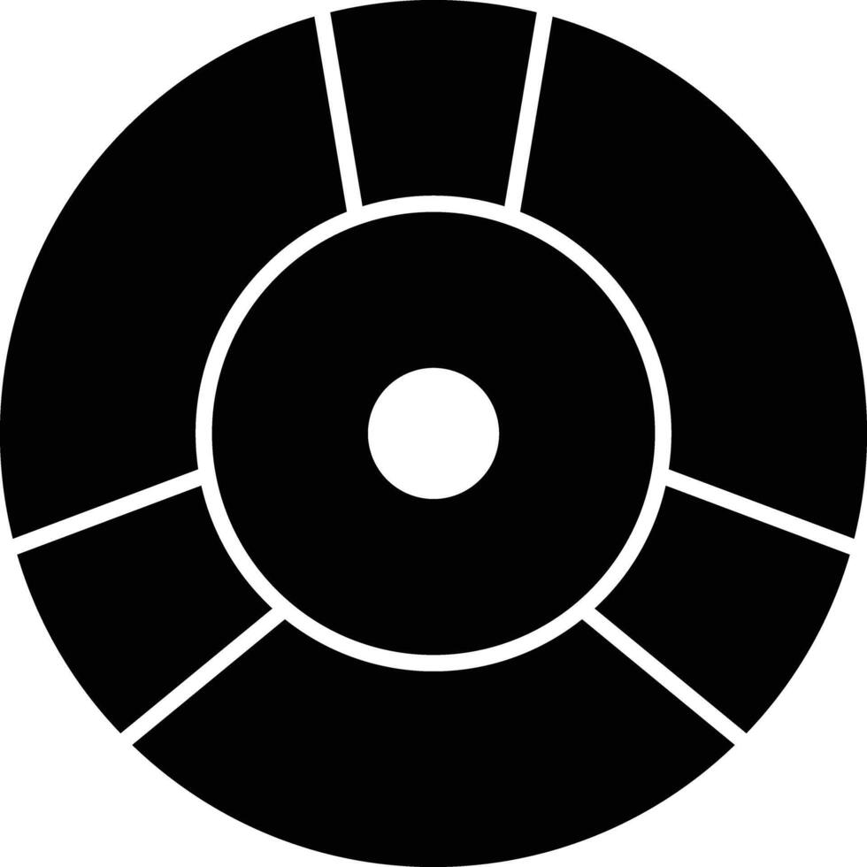 Cds Glyph Icon Design vector